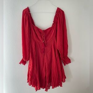 Free People Red mini dress